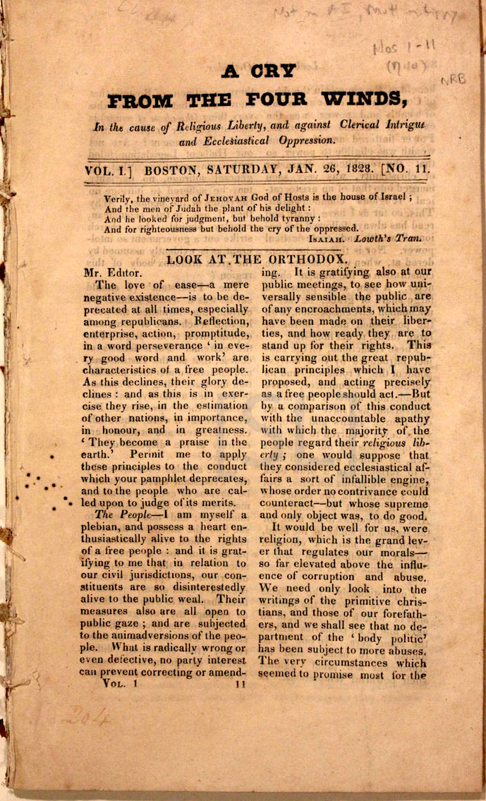 Cry From The Four Winds