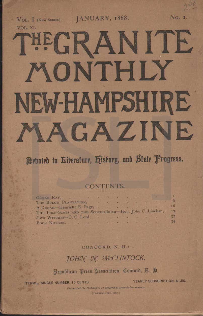 Granite Monthly, A New Hampshire Magazine