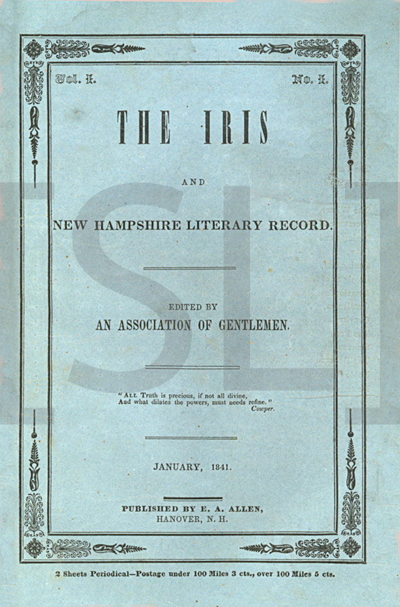 Iris, and New Hampshire Literary Record