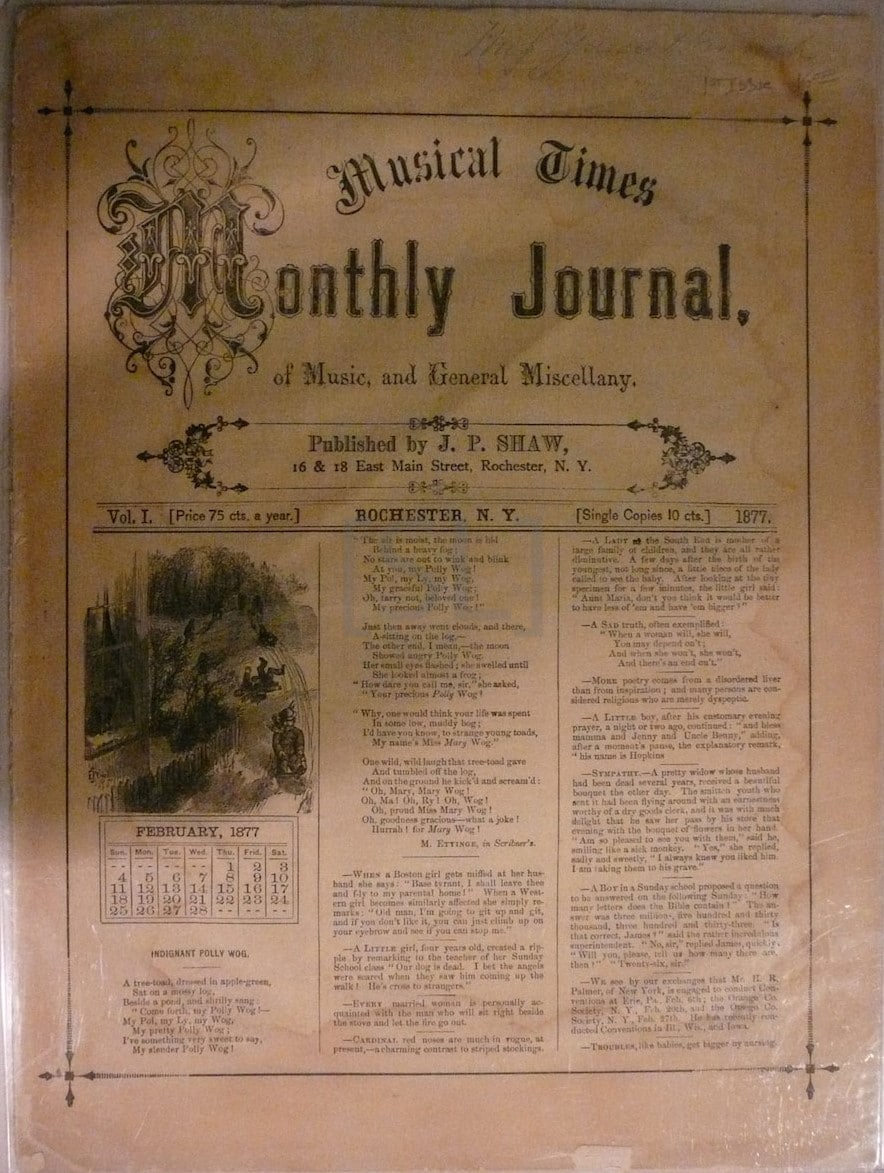 Musical Times Monthly Journal