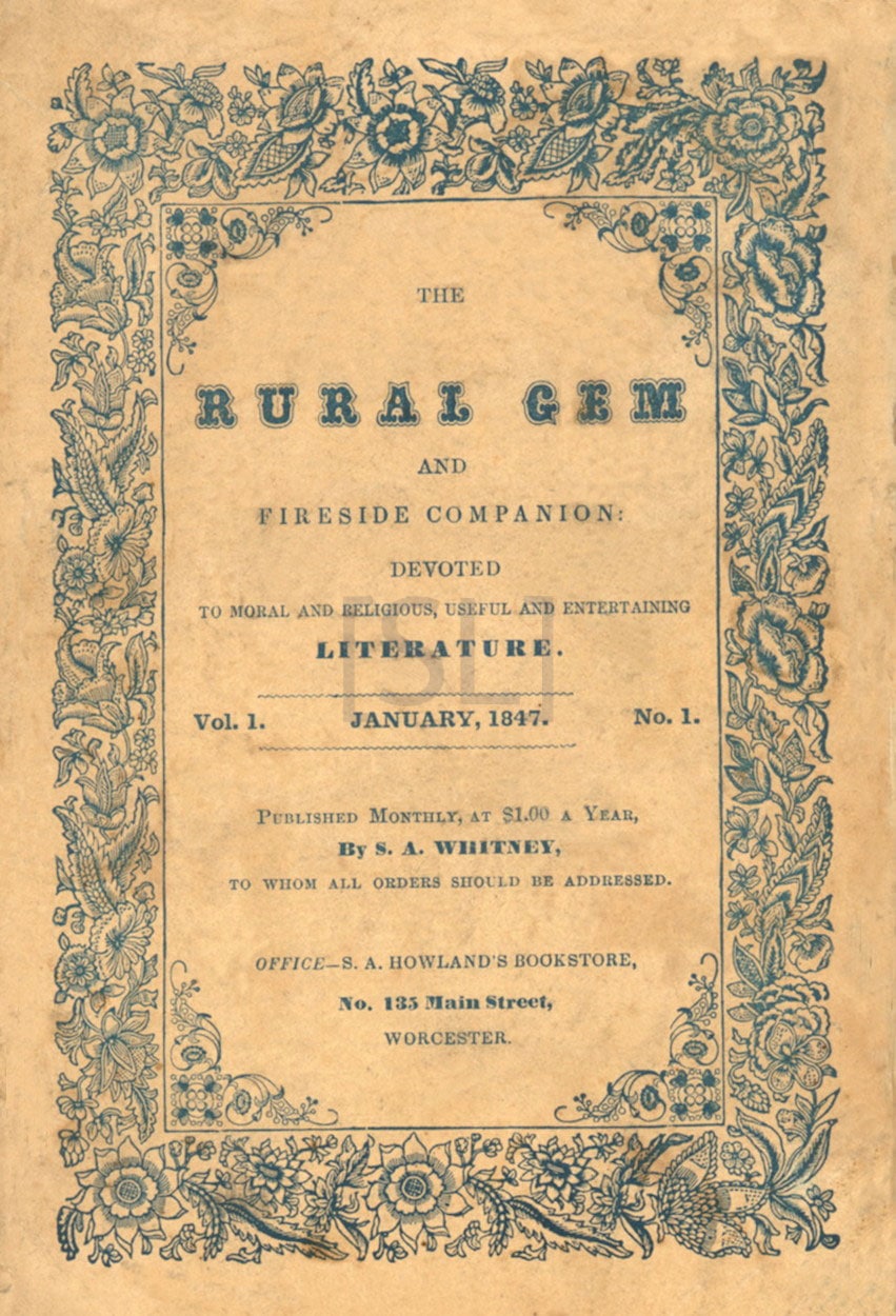 Rural Gem and Fireside Companion: Devoted to Moral and Religious, Useful and Entertaining Literature